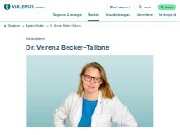 Website Screenshot Dr. Verena Becker-Tallone