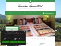 Website Screenshot Ferienhaus Spessartblick
