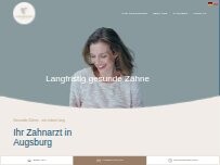 Website Screenshot Zahnarztpraxis am Zeugplatz - Zahnarzt Augsburg