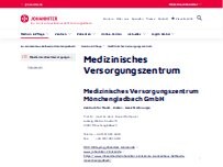 Website Screenshot MVZ Brustzentrum Niederrhein der Medizinisches Versorgungszentrum Mönchengladbach GmbH