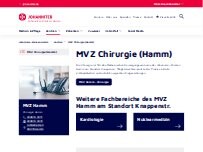 Website Screenshot MVZ Medizinisches Versorgungszentrum am St. Marien-Hospital Hamm
