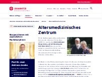 Website Screenshot Altersmedizinisches Zentrum (JAMZ)