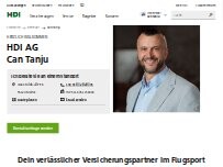 Website Screenshot HDI Versicherungen: Can Tanju