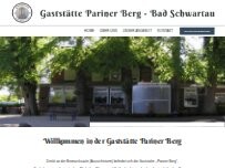 Website Screenshot Gaststätte Pariner Berg