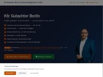 Website Screenshot Kfz-Gutachter Berlin - Sachverständigenbüro Trettin