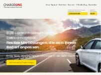 Website Screenshot ChargeOne Ladestation