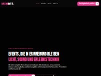 Website Screenshot Momnts   Eventverleih  Fotobox  LED-Leinwand