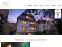 Website SLAVU Immobilien