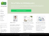 Website Screenshot Praxis für Podologie und Fußgesundheit - TEN Frankfurt Süd