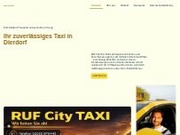 Website Screenshot RUF CityTaxi
