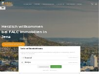 Website Screenshot FALC Immobilien Jena