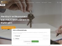 Website Screenshot FALC Immobilien Ratingen