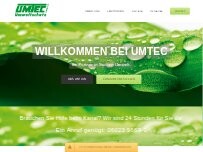 Website Screenshot UMTEC GmbH & Co.KG