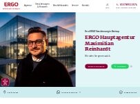 Website Screenshot ERGO Versicherung Maximilian Reinhardt