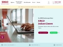 Website Screenshot ERGO Versicherung Julian Giesen