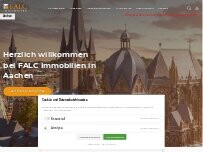 Website Screenshot FALC Immobilien Eschweiler