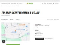 Website Screenshot team baucenter GmbH & Co. KG - Kiel- Wittland (infra)