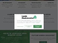 Website Screenshot LUNDE MASKINCENTER A/S