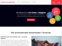Website Screenshot TAASTRUP KLOAKSERVICE V/JAN OLESEN