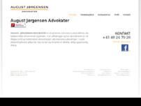 August Jørgensen Advokater website screenshot