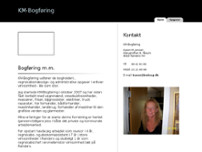KM Bogføring website screenshot