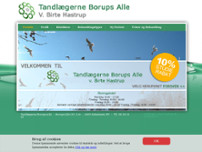 Tandlægerne Borups Alle ApS website screenshot