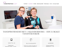 Tandprotesehuset Skanderborg ApS website screenshot