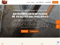 Website Screenshot Aut. Kloakmester v/ Nicolaj Hansen- Alt i Jord/ beton og Kloak