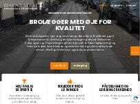 Website Screenshot Brolægger og Entreprenør Bjarne Staal