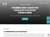Website Screenshot GM Tømrer I/S