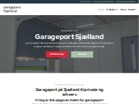 Website Screenshot Garageport Sjælland