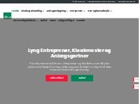 Website Screenshot Lyng Entreprenør og Anlægsgartner A/S