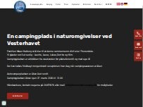 Website Screenshot Thorsminde Camping ApS
