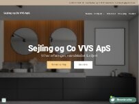 Website Screenshot SEJLING & CO. VVS ApS