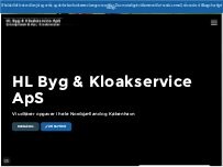 Website Screenshot HL Byg & Kloakservice ApS