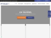Website Screenshot ON Handel ApS