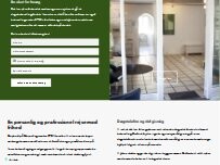 Website Screenshot BEHANDLINGSCENTRET STIEN ApS