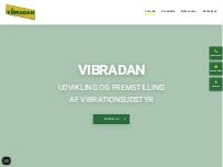 Website Screenshot Vibradan ApS
