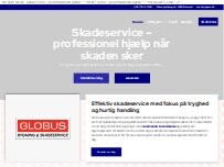 Website Screenshot Globus Bygning & Skadeservice ApS