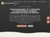 Website Screenshot Palleshavegaard ApS
