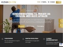 Website Screenshot KLEAN QUEEN ApS
