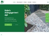 Website Screenshot HOLM'S ANLÆGSGARTNERI ApS