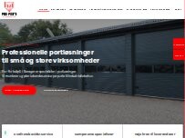Website Screenshot Pro-Porte ApS