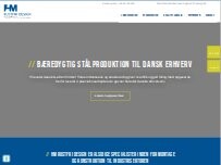 Website Screenshot Hm Rustfri Design ApS
