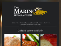 Restaurante Casa Marino website screenshot