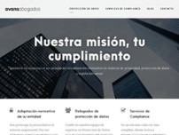 Avans Abogados website screenshot