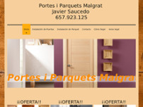 Portes i Parquets Malgrat website screenshot