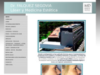 Doctor Falquez Laser y Estetica website screenshot