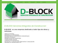 D-BLOCK Servicios Integrales de Construcción website screenshot