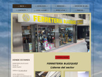 FERRETERÍA BLAZQUEZ website screenshot